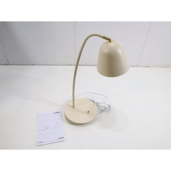 Nordlux Tischleuchte Tischlampe Beige mit verstellbarem Leuchtenkopf  15W max