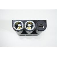 Pro Car Kfz-Dreifachsteckdose inklusive USB A/C, 16A, 12V Camping Van