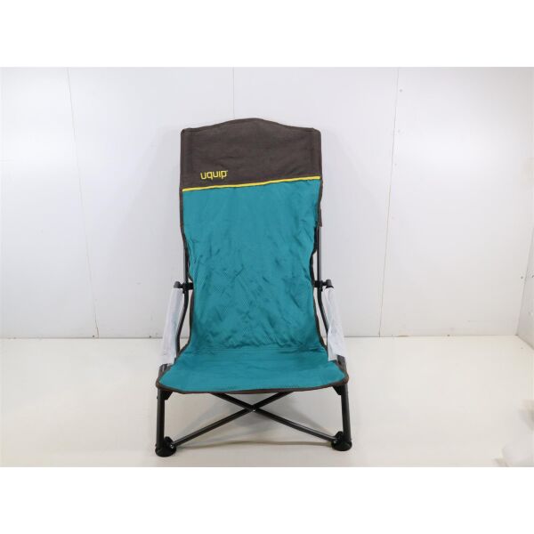 Uquip Sandy XL Strandstuhl Campingstuhl Relaxstuhl Chair Outdoor Rückenlehne 98cm petrol grau