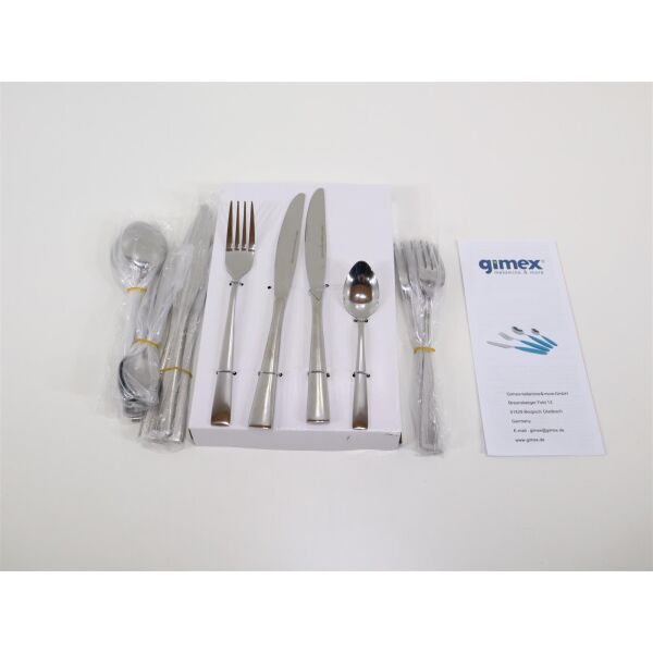 Gimex Besteckset Edelstahl 16-tlg. Campingbesteck Outdoor