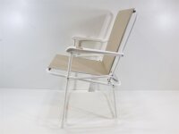 BEST Chiemsee Klappstuhl, weiß/beige, 56x53x78cm...