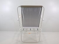 BEST Chiemsee Klappstuhl, weiß/beige, 56x53x78cm Campingstuhl Angelstuhl