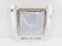 BEST Chiemsee Klappstuhl, weiß/beige, 56x53x78cm Campingstuhl Angelstuhl