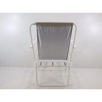 BEST Chiemsee Klappstuhl, weiß/beige, 56x53x78cm Campingstuhl Angelstuhl