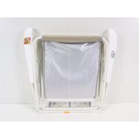 BEST Chiemsee Klappstuhl, weiß/beige, 56x53x78cm Campingstuhl Angelstuhl