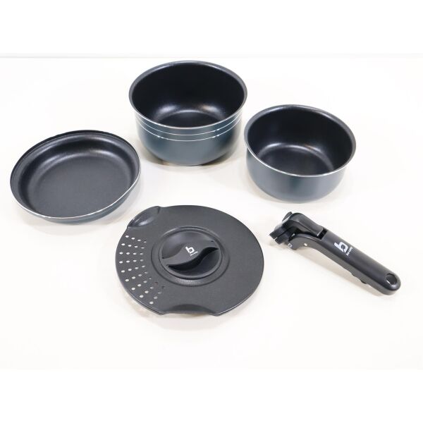 Bo-Camp Trekking Topfset, 5-teilig Kochgeschirr Camping Outdoor