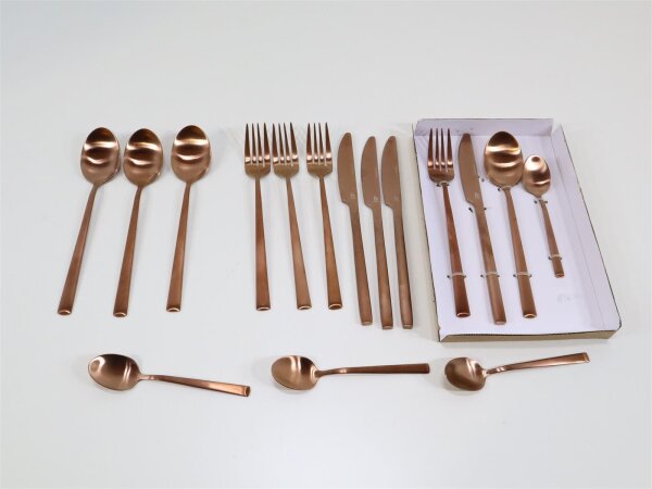 Bo-Camp Corson Besteckset, 16-teilig, Kupfer Campingbesteck