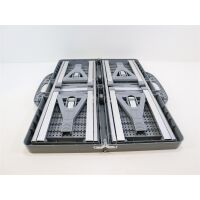 McCamping Picknick-Tischgruppe 85x65cm grau Camping Outdoor