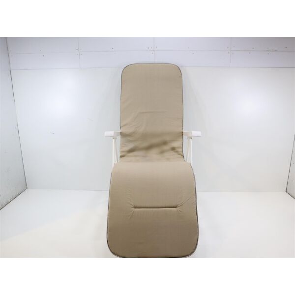 BEST Chiemsee Relaxsessel, 58x75x108 cm, beige Liegestuhl Camping Garten