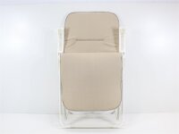 BEST Chiemsee Relaxsessel, 58x75x108 cm, beige Liegestuhl Camping Garten