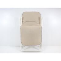 BEST Chiemsee Relaxsessel, 58x75x108 cm, beige Liegestuhl Camping Garten