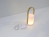 Bo-Camp Beddington Tischlampe, wiederaufladbar, 150lm...