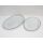 Brunner Serving plate Bellagio Servier-/Aufschnittplattenset, Stonetouch-Melamin, stapelbar, 2-teilig, weiß/grau