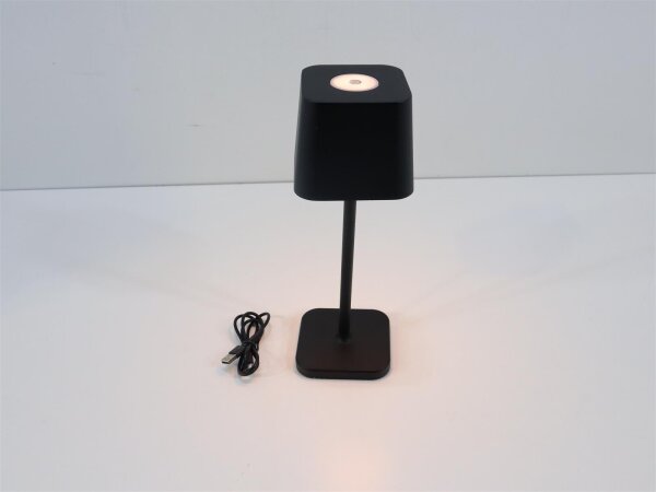 Brunner Quadrilux Tischlampe, mit Akku, schwarz Campinglampe USB LED