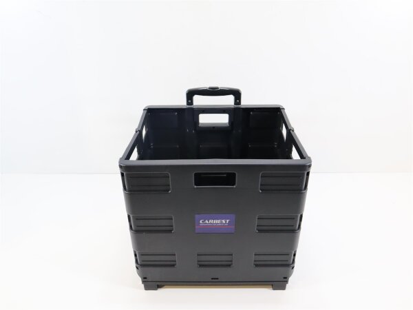 Carbest Transportwagen mit Faltbox, Tragkraft 35kg Einkaufswagen