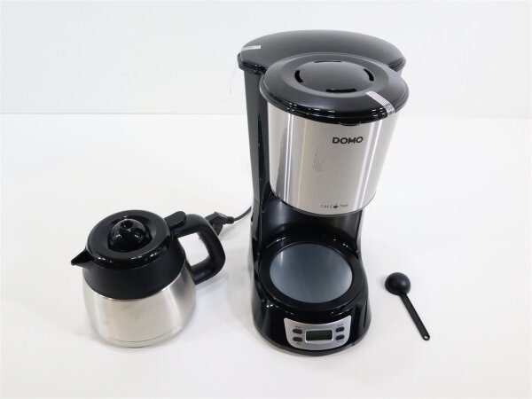 Domo Kaffeemaschine mit Thermoskanne, 0,9L 1000W Camping