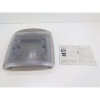 MPK VisionVent S pro (Modell 27P) Dachhaube, 28x28cm, Rauchglas, weiß, mit Moskitonetz, signalweiß