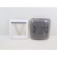 MPK VisionVent S pro (Modell 27P) Dachhaube, 28x28cm, Rauchglas, weiß, mit Moskitonetz, signalweiß