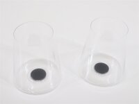 Trebonn SplitGlass Rotweinglas, 2er-Set, 450ml, schwarz...