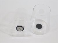 Trebonn SplitGlass Rotweinglas, 2er-Set, 450ml, schwarz...