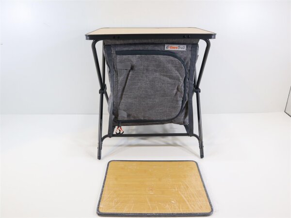 Eurotrail Nova Venossa Faltschrank Campingschrank Aufbewahrungsschrank Klappschrank 60x45x64cm anthrazit