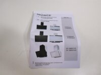 respekta Skala CH89060S A++ Kopffreihaube, 60 cm breit, Touch-Control, 9 Geschwindigkeitsstufen, Timer, Abluft oder Umluft, Glas schwarz
