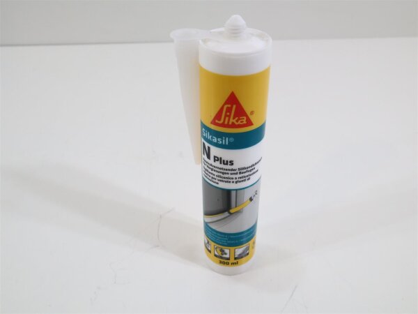 Sika Sikasil-N plus Industrie-Silikon, 300ml, weiß