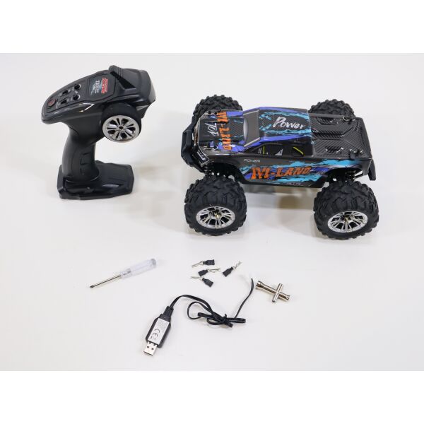 Amewi M-Land Blau Brushed 1:16 RC Einsteiger Modellauto Elektro Monstertruck