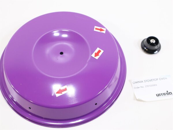 OMNIA Deckel, violett Backofendeckel Mangel!