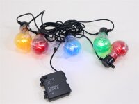Konstsmide LED Biergartenkette 2m Länge, 5 x bunte...