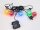 Konstsmide LED Biergartenkette 2m Länge, 5 x bunte LEDs, 6h Timer