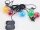Konstsmide LED Biergartenkette 2m Länge, 5 x bunte LEDs, 6h Timer