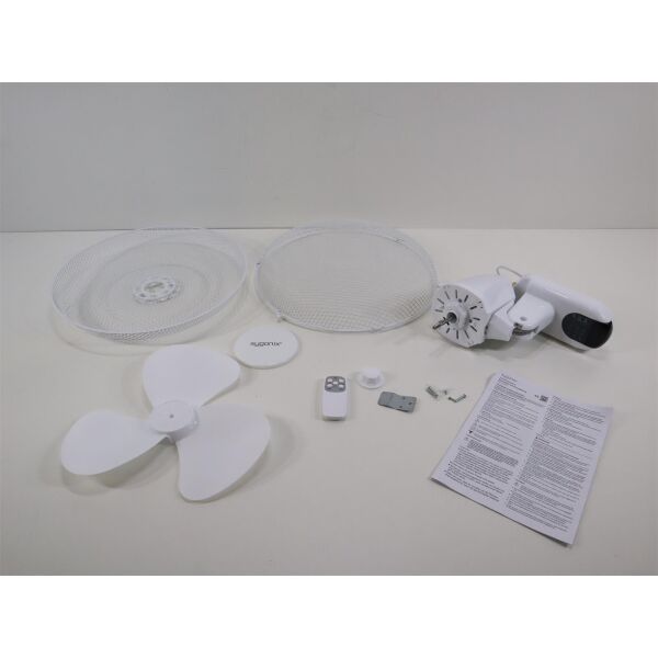 Sygonix Wandventilator 45 W 430 mm x 480 mm Weiß Oszillation