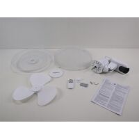 Sygonix Wandventilator 45 W 430 mm x 480 mm Weiß Oszillation