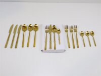 Bo-Camp Fairbanks Besteck-Set, 16-teilig, gold...