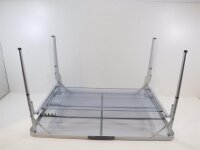 Bo-Camp Premium Campingtisch mit Netz, 118x78cm, grau