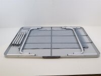 Bo-Camp Premium Campingtisch mit Netz, 118x78cm, grau