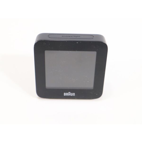 Braun BC09B-DCF Wecker Schwarz Alarmzeiten 1 Zweizeilig