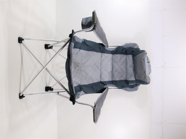 Travellife Barletta Cross Faltstuhl, 2D-Mesh, grau Campingstuhl