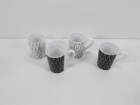 Camp4 Black White Premium Geschirrset, 15-teilig