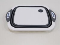 Gimex 2-in-1 Waschschüssel, grau Geschirrschüssel Spülschüssel Schneidebrett