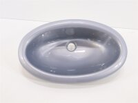 Reimo Waschbecken, oval 450x275mm, silber Camping