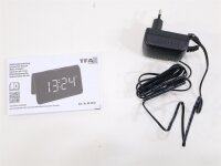 TFA Dostmann 60.2543.05 Funk Wecker Schwarz Alarmzeiten 1 Großes Display