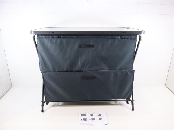 Outwell Aruba Kabinett Campingschrank Küchenschrank Kommode Vorratsschrank 110x53,5x90cm Wohnmobil grau
