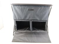 Outwell Aruba Kabinett Campingschrank Küchenschrank Kommode Vorratsschrank 110x53,5x90cm Wohnmobil grau
