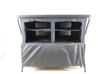 Outwell Aruba Kabinett Campingschrank Küchenschrank Kommode Vorratsschrank 110x53,5x90cm Wohnmobil grau