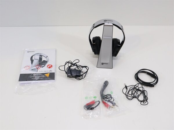 Geemarc CL7400 OPTI In Ear Kopfhörer Over Ear Headset TV Funk 125dB 1,4GHz grau