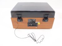 Denver MRD-52LIGHTWOOD Plattenspieler Direktantrieb 100-240V Radio Bluetooth CD MP3 hellbraun