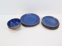 Bo-Camp Halo Geschirrset, 11-teilig, blau Campinggeschirr
