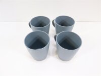 Brunner Tierra Geschirrset, PLA, 16-teilig, grau Campinggeschirr